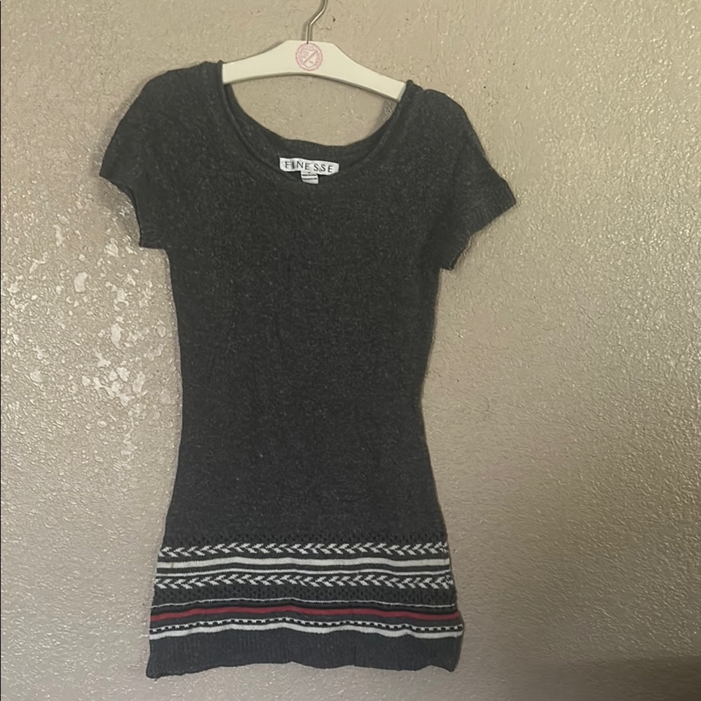 Finesse Gray Sweater dress